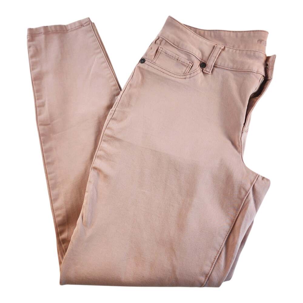 Maurices Dusty Pink Staight Leg-Pants Large/Regular Coquette Soft Girl Classic